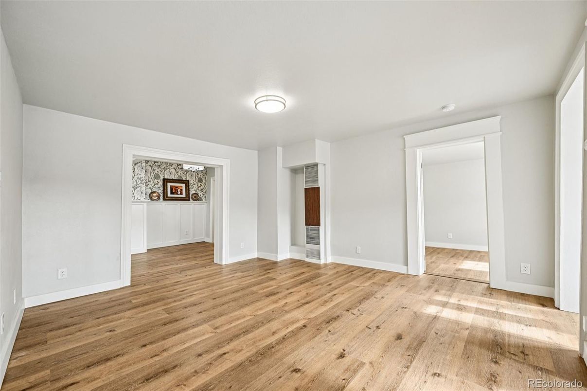 Empty room, Interior, Wood Texture Flooring