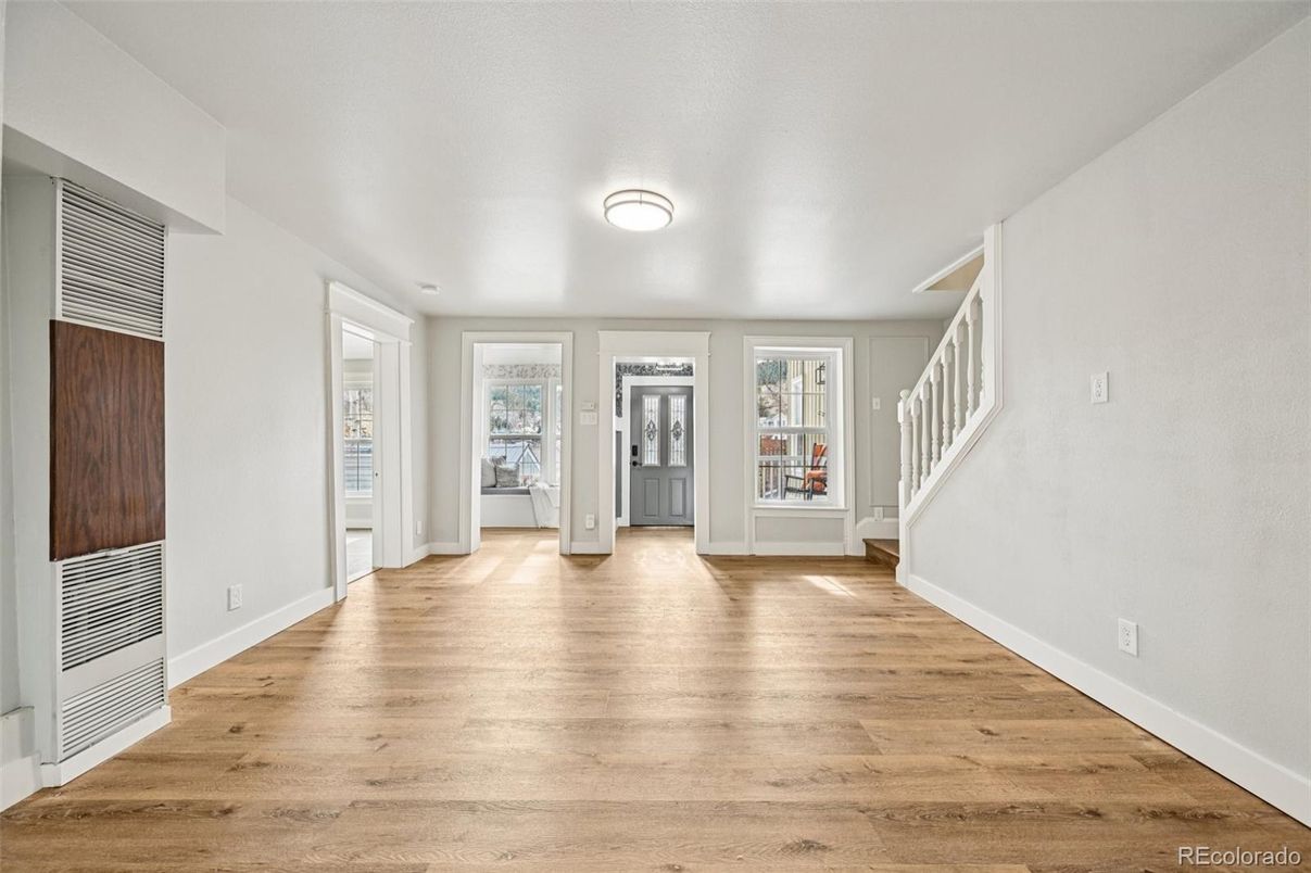 Empty room, Interior, Wood Texture Flooring