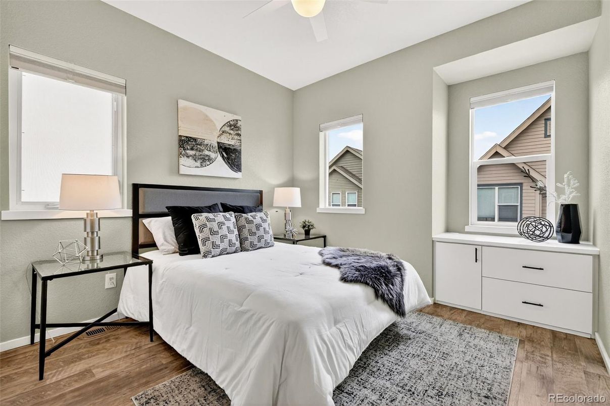 Bedroom, Interior, Wood Texture Flooring