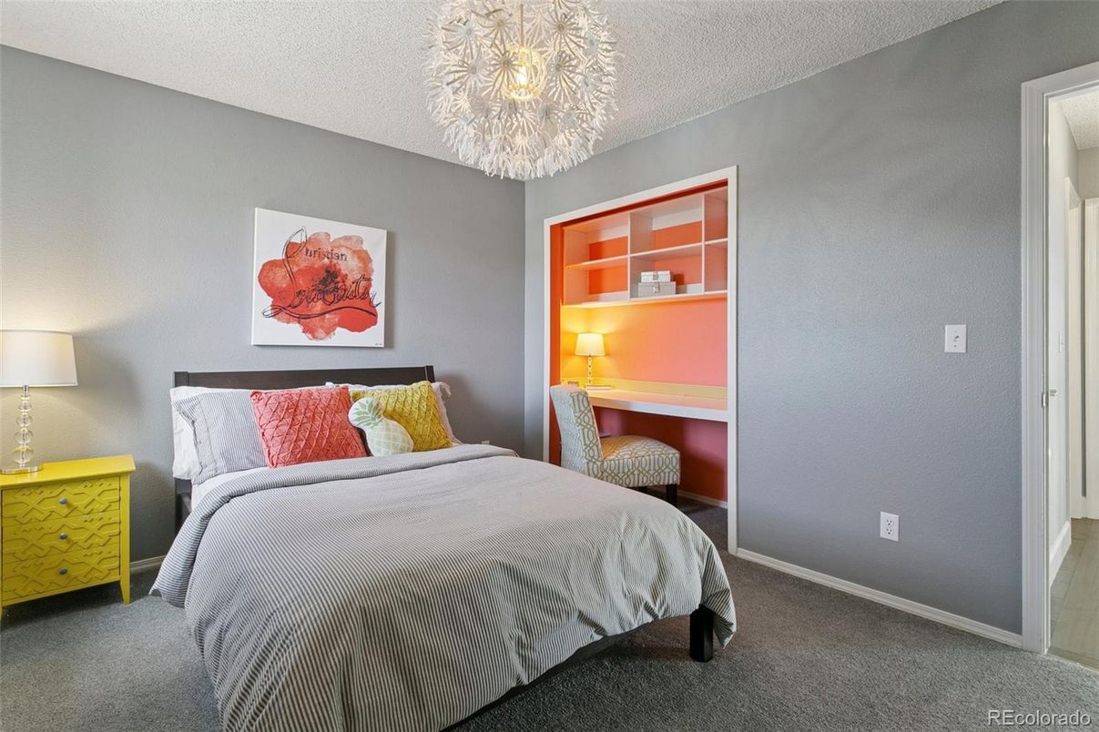 Bedroom, Chandelier, Interior