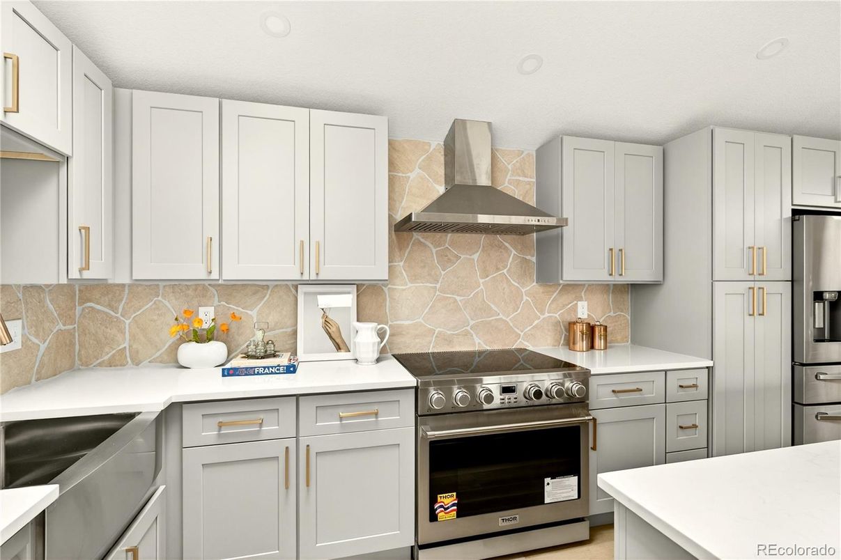 Interior, Kitchen, Recessed Lighting, Stainless Steel Appliances