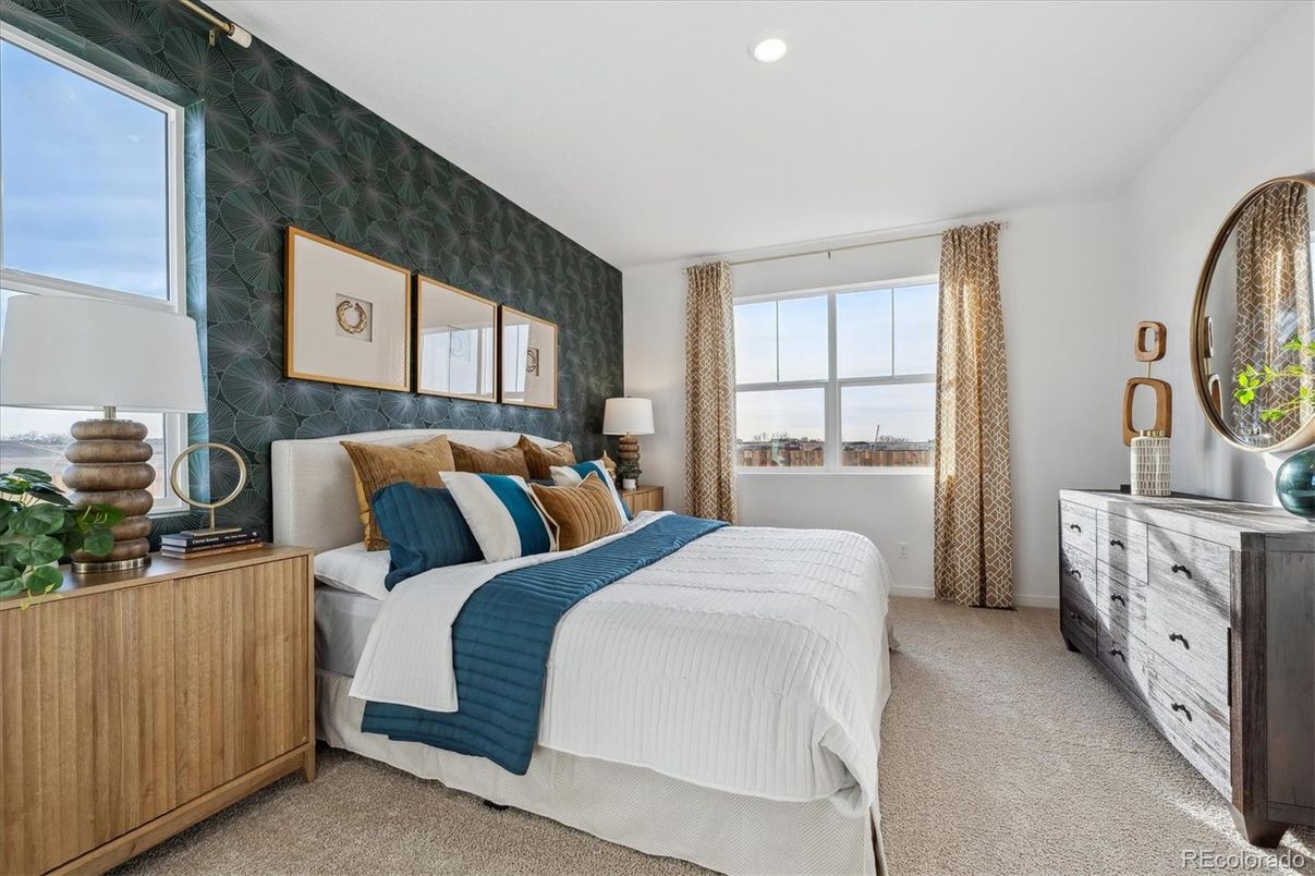 Bedroom, Interior, Recessed Lighting