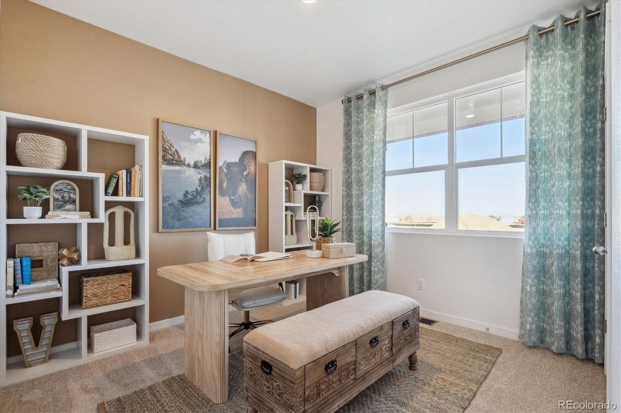 Home Office, Interior, Recessed Lighting