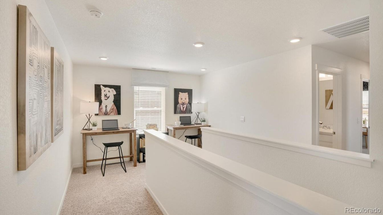 Home Office, Interior, Recessed Lighting