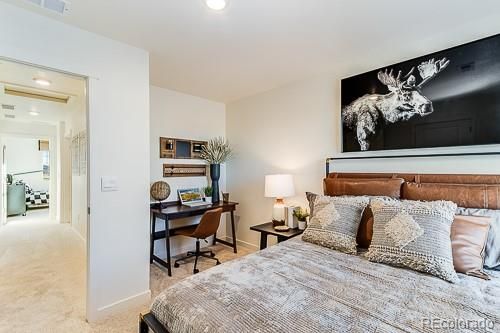 Bedroom, Home Office, Interior, Recessed Lighting