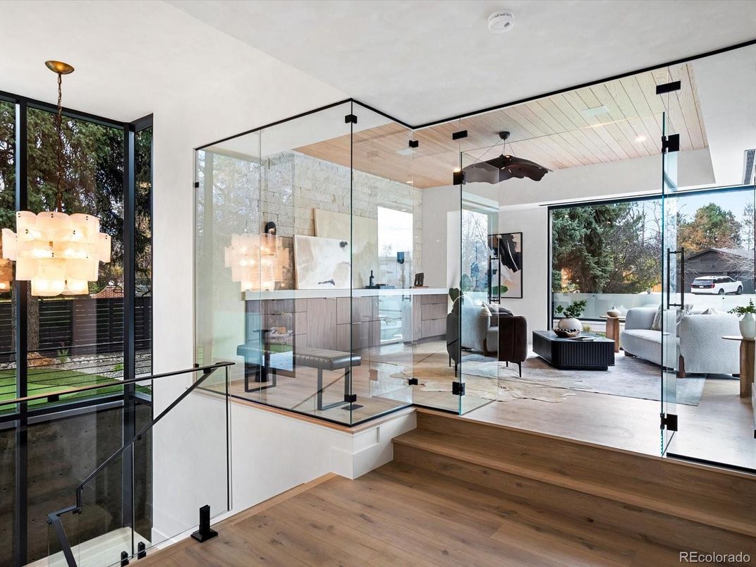 Interior, Pendant Lights, Recessed Lighting, Wood Texture Flooring