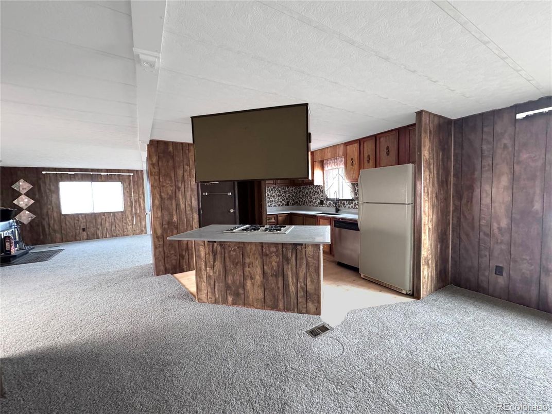 Interior, Kitchen, Wooden Walls