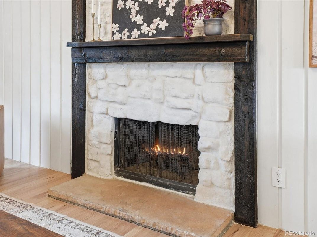 Fireplace, Interior, Wood Texture Flooring