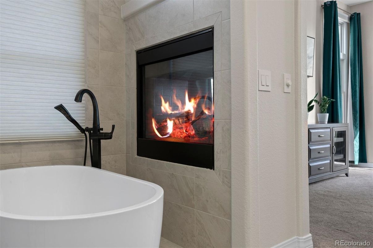 Bathroom, Fireplace, Free Standing Baths, Interior
