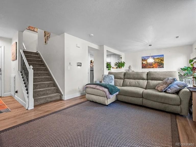 Interior, Living room, Pendant Lights, Wood Texture Flooring