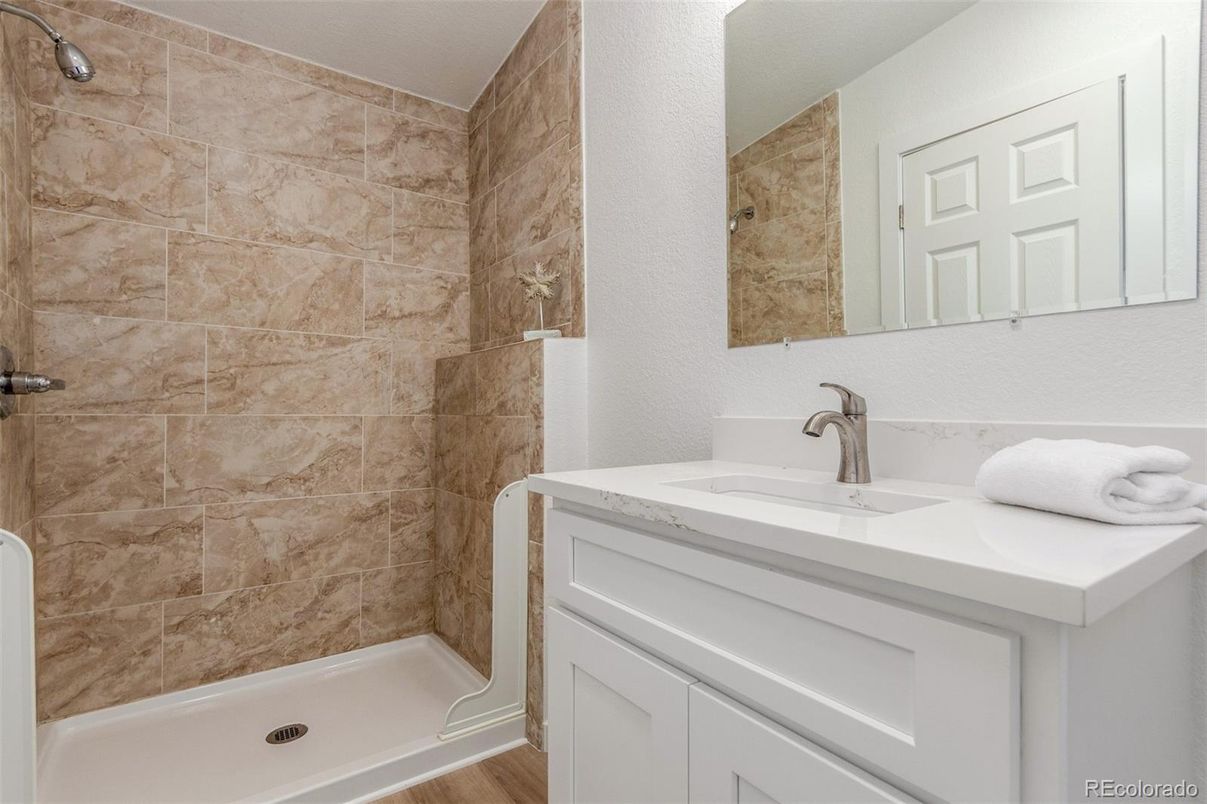 Bathroom, Interior, Wood Texture Flooring