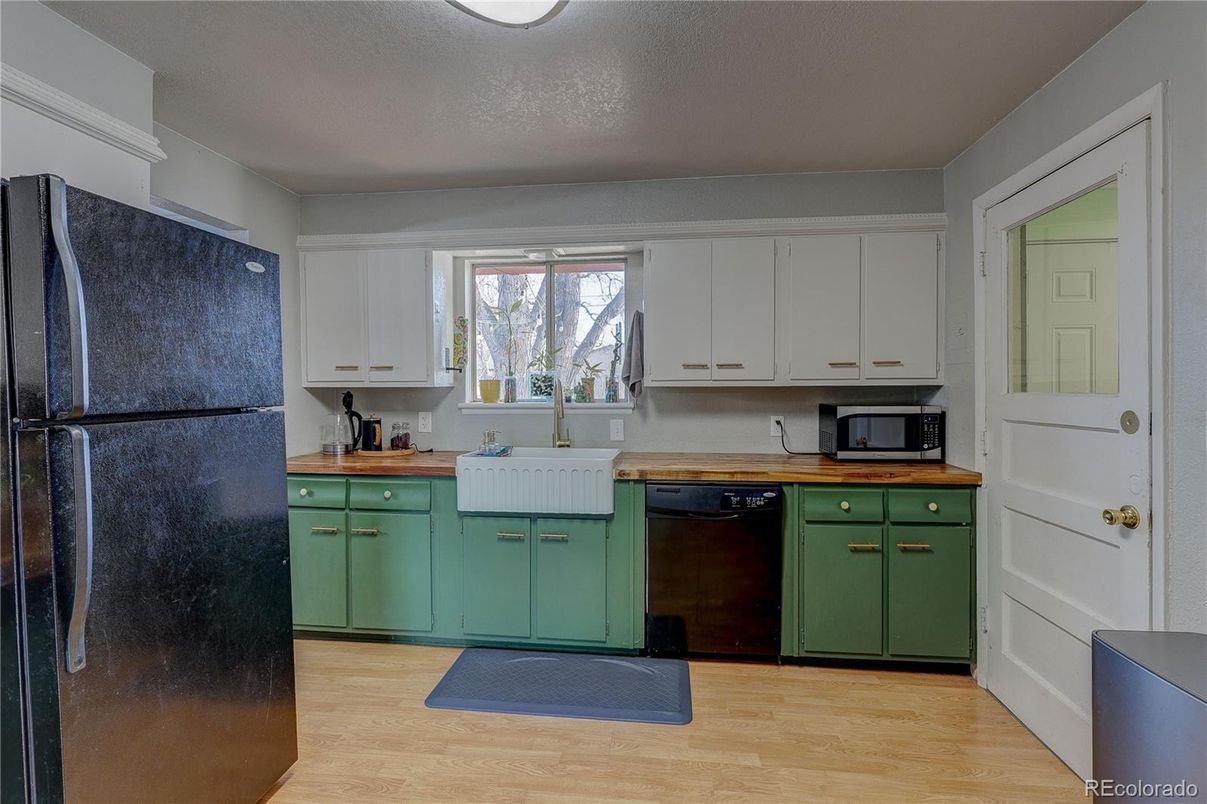 Interior, Kitchen, Wood Texture Flooring