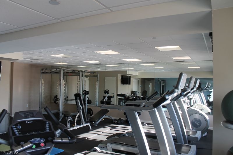 Fitness Equipment, Gym, Interior, Recessed Lighting