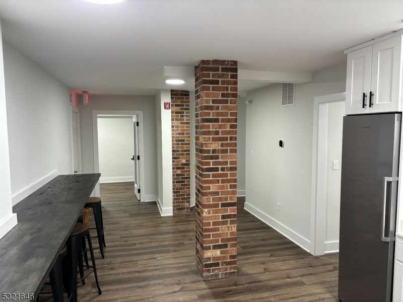 Interior, Stone Walls, Wood Texture Flooring