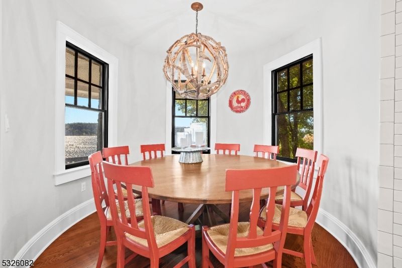 Chandelier, Dining room, Interior, Pendant Lights, Wood Texture Flooring
