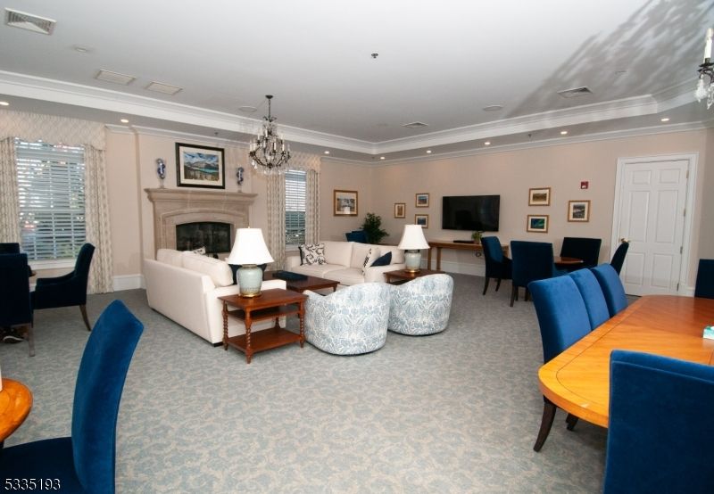 Chandelier, Dining room, Fireplace, Interior, Living room, Recessed Lighting