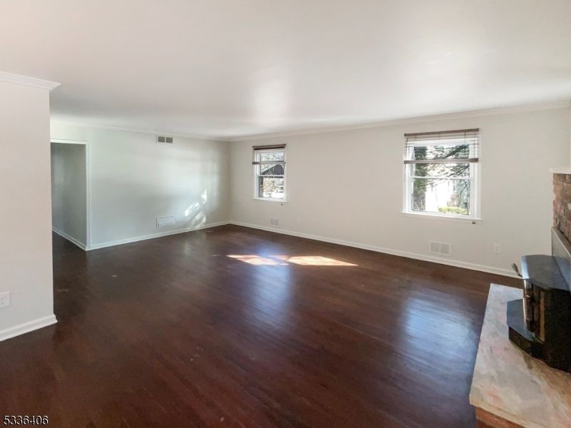 Empty room, Fireplace, Interior, Wood Texture Flooring