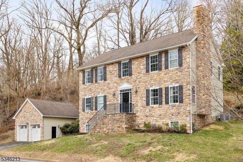Attached, Detached Garage, Exterior, Facade, Georgian