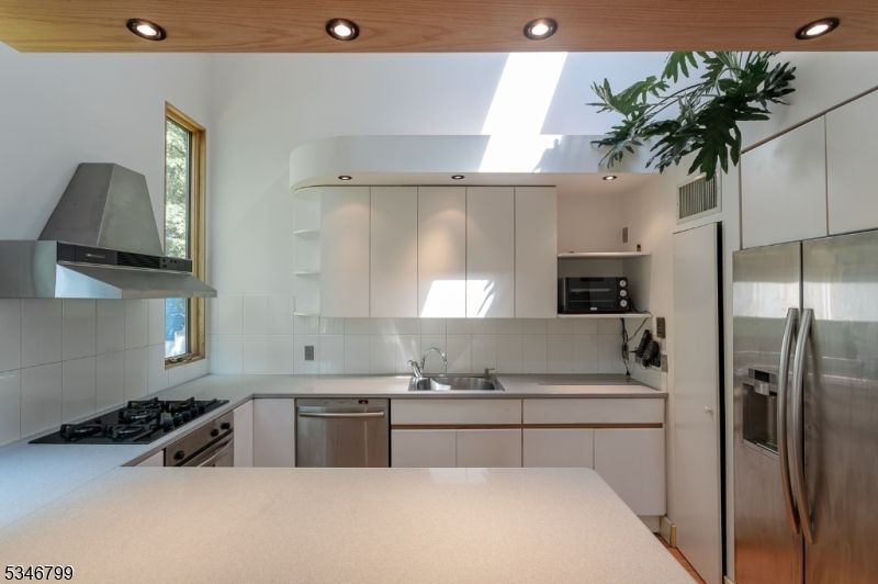 Interior, Kitchen, Recessed Lighting, Stainless Steel Appliances