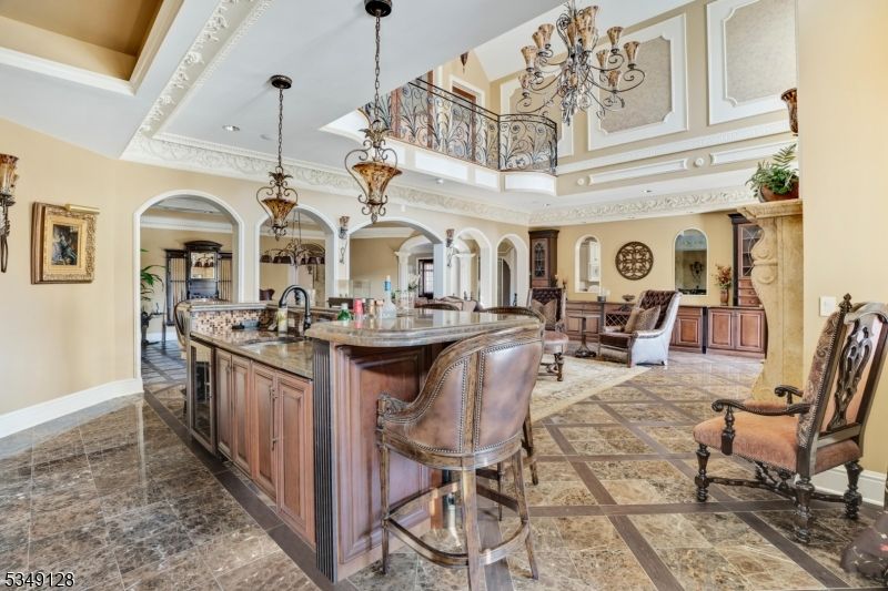 Chandelier, Interior, Recessed Lighting