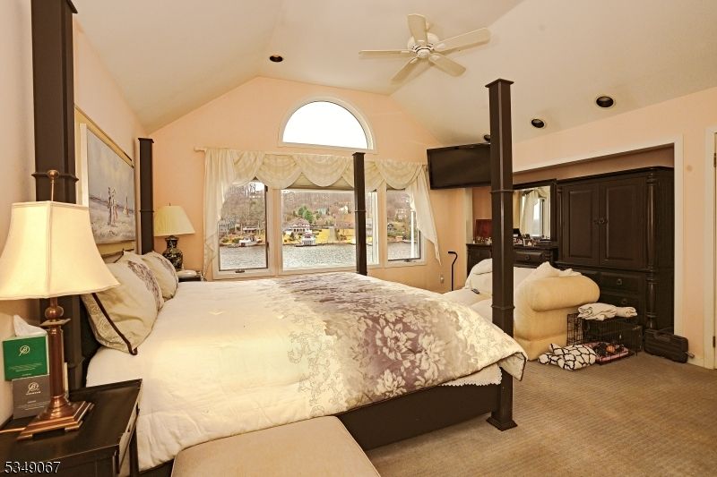 Bedroom, Fireplace, Interior