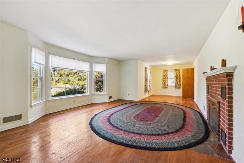 Empty room, Fireplace, Interior, Wood Texture Flooring