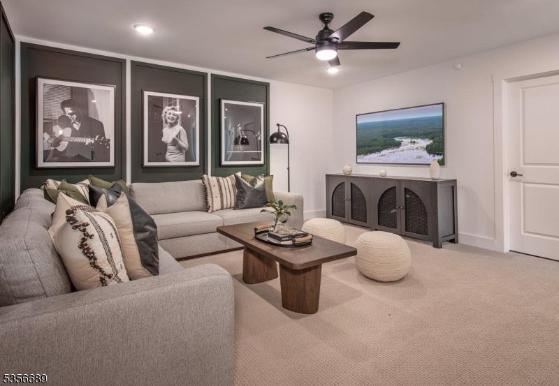 Interior, Living room, Recessed Lighting