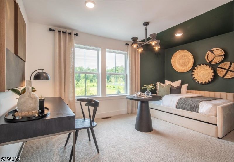 Bedroom, Home Office, Interior, Recessed Lighting