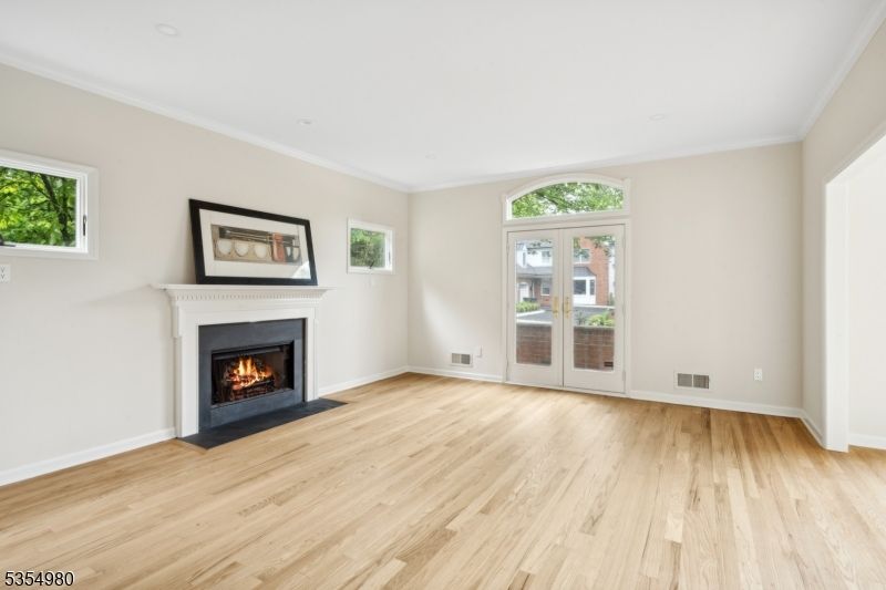 Empty room, Fireplace, Interior, Wood Texture Flooring