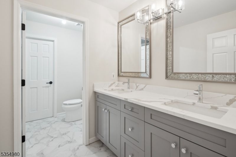 Bathroom, Dual Sink Vanities, Interior, Marble
