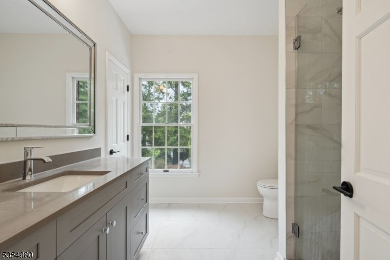Bathroom, Glass Shower, Interior, Marble, Marble Walls