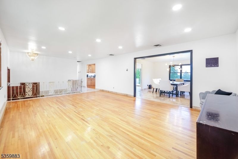 Chandelier, Dining room, Interior, Recessed Lighting, Wood Texture Flooring