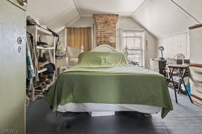Bedroom, Interior, Stone Walls, Wood Texture Flooring