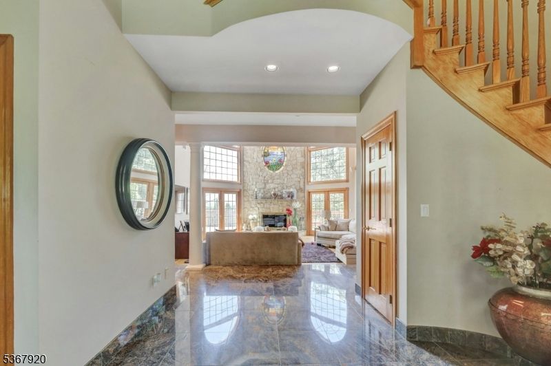 Fireplace, Interior, Living room, Recessed Lighting