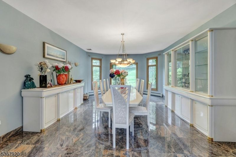 Chandelier, Dining room, Interior, Pendant Lights