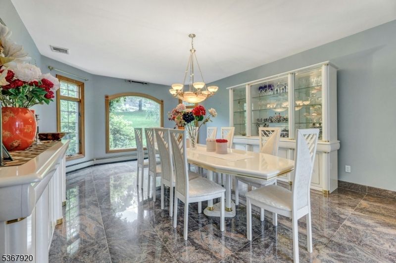 Chandelier, Dining room, Interior, Pendant Lights