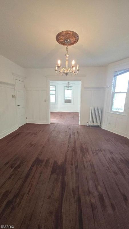 Chandelier, Empty room, Interior, Wood Texture Flooring