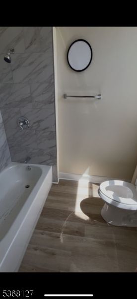 Bathroom, Interior, Marble Walls, Wood Texture Flooring