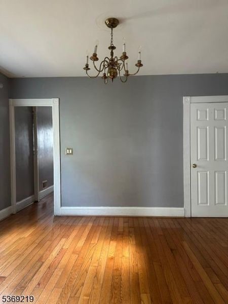 Chandelier, Empty room, Interior, Wood Texture Flooring