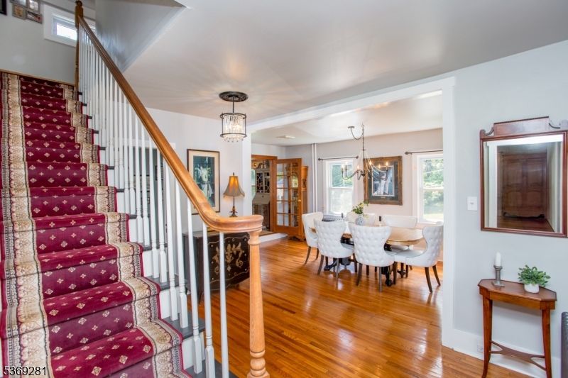 Chandelier, Dining room, Interior, Pendant Lights, Wood Texture Flooring