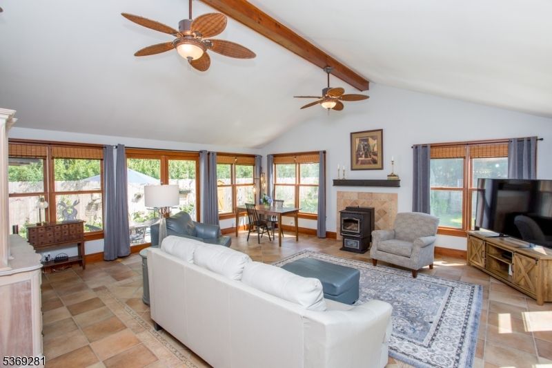 Dining room, Fireplace, Interior, Living room, Wooden Beams