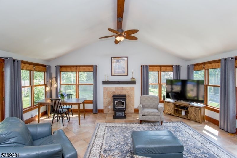 Dining room, Fireplace, Interior, Living room, Wooden Beams