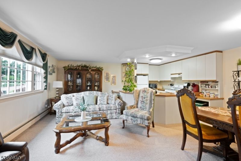 Dining room, Interior, Kitchen, Living room, Recessed Lighting