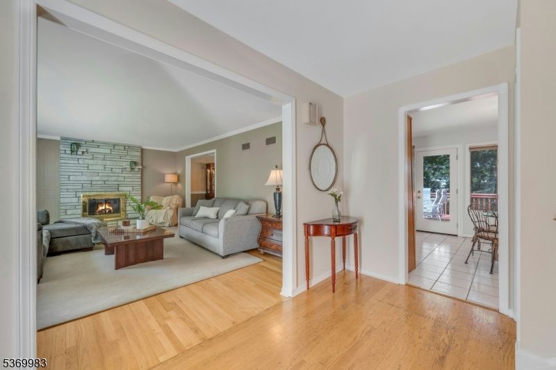 Fireplace, Interior, Living room, Stone Walls, Wood Texture Flooring