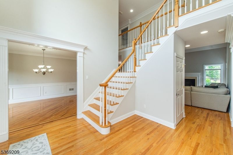 Chandelier, Interior, Recessed Lighting, Wood Texture Flooring