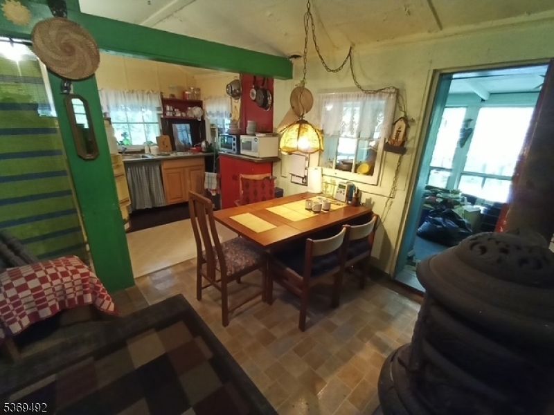 Dining room, Interior, Kitchen, Pendant Lights, Wood Texture Flooring