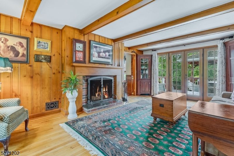 Fireplace, Interior, Wooden Beams, Wood Texture Flooring, Wooden Walls