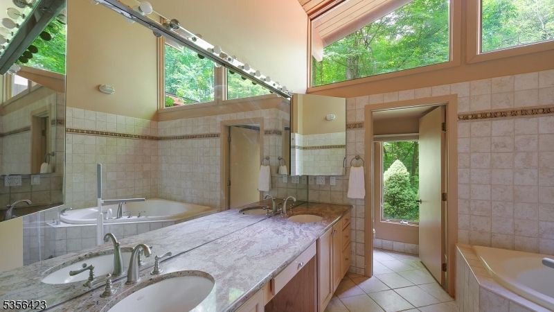 Bathroom, Dual Sink Vanities, Glass Shower, Interior