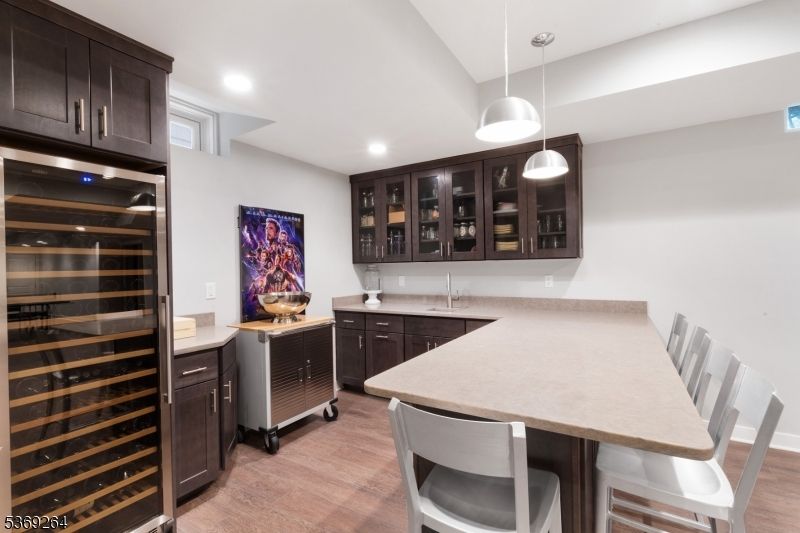 Interior, Pendant Lights, Recessed Lighting, Wood Texture Flooring