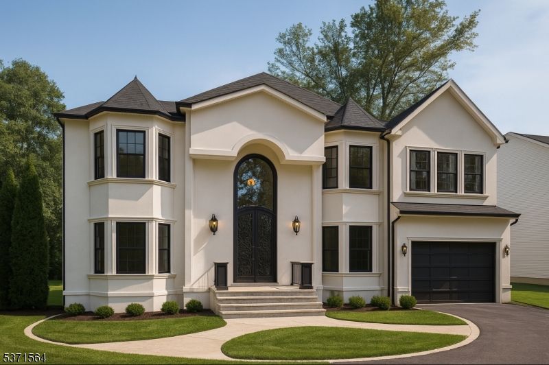 Attached, Exterior, Facade, French Provincial